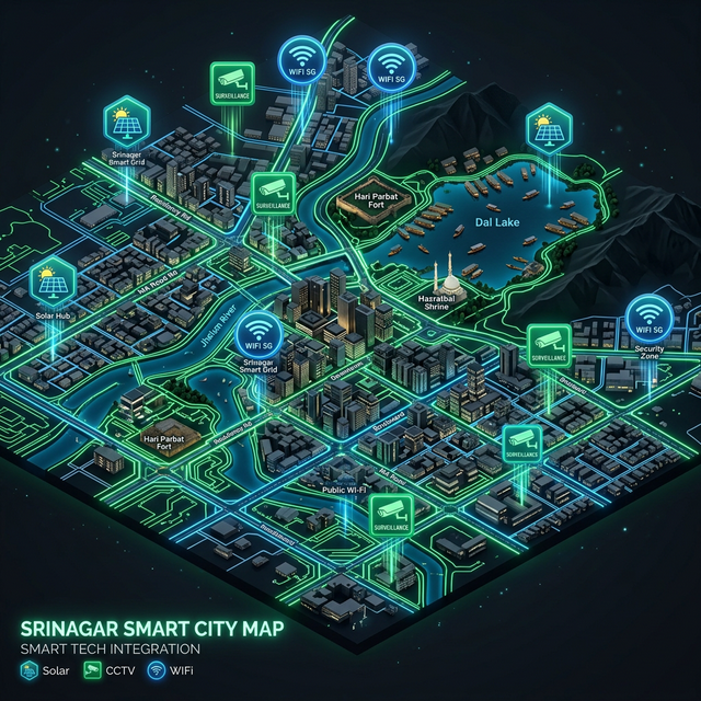 Prime Tech India Projects Map in Srinagar